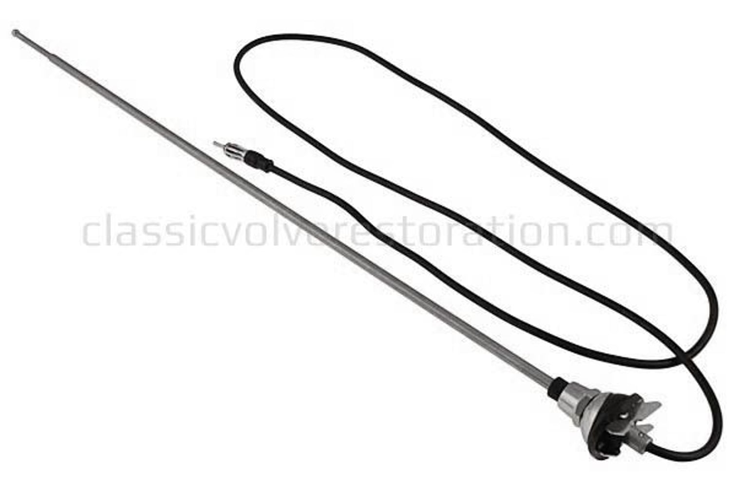Antenna telescope universal chrome with round base