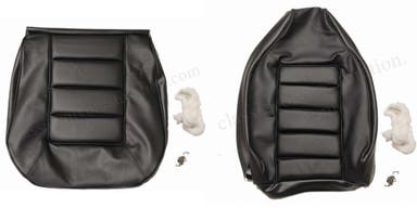 Front seat upholstery for Volvo 1800E, 1800ES 1972-73 black