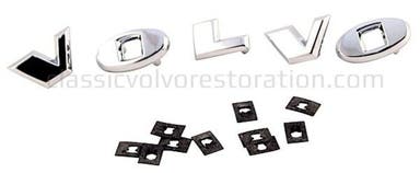 Letter Set Volvo Amazon 1967–1970, 1800 – Silver