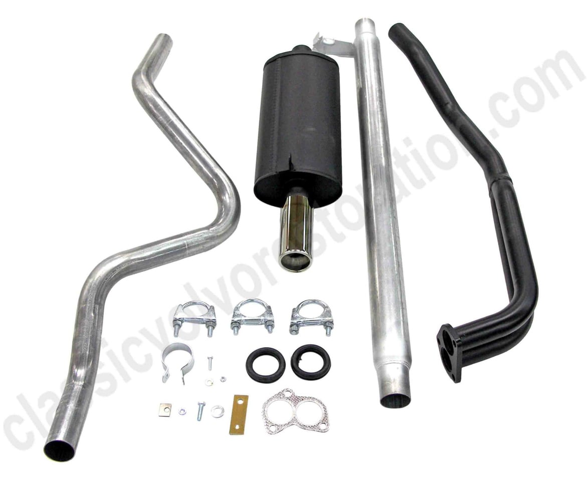 Exhaust system for Volvo Amazon Kombi, 1967-69, 2" sport
