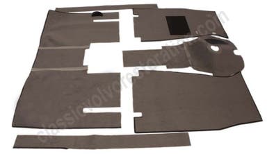 Carpet set for Volvo Amazon 1957-61 B16 grey textile
