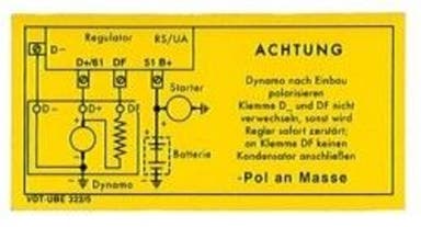 Decal charging relay 6V