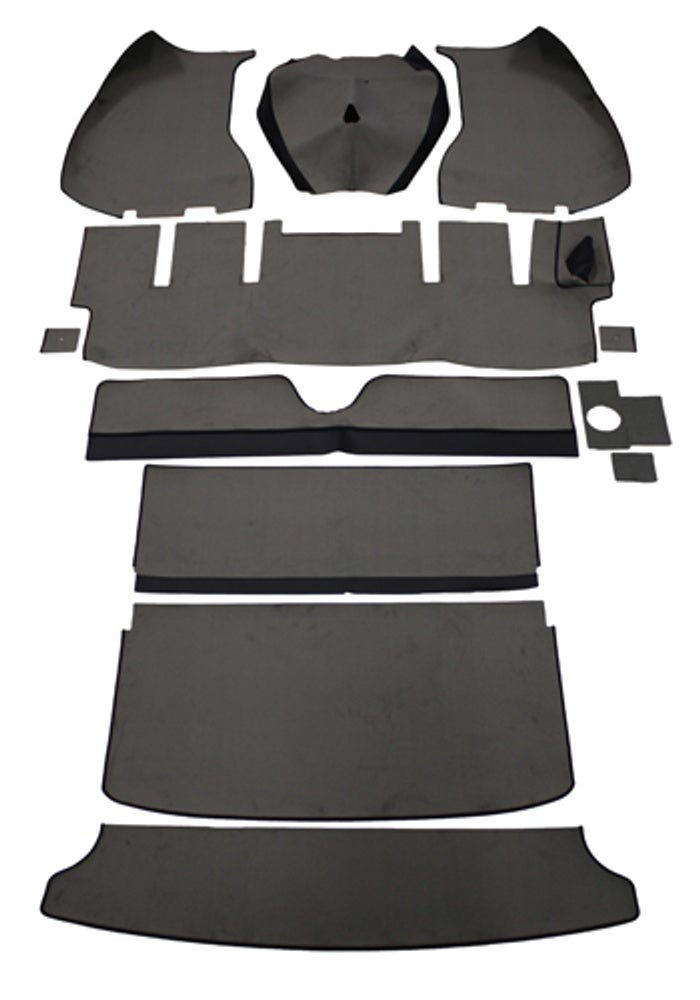 Carpet set for Volvo 1800E -71, gray (right-hand drive)