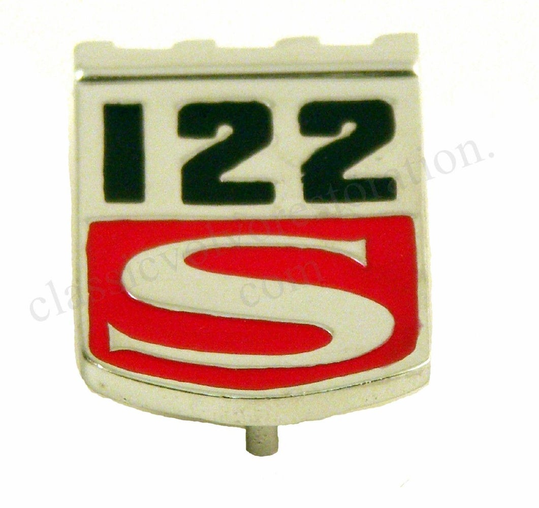 Emblem "122S" for Volvo Amazon 1965-70 — bild 1 av 2