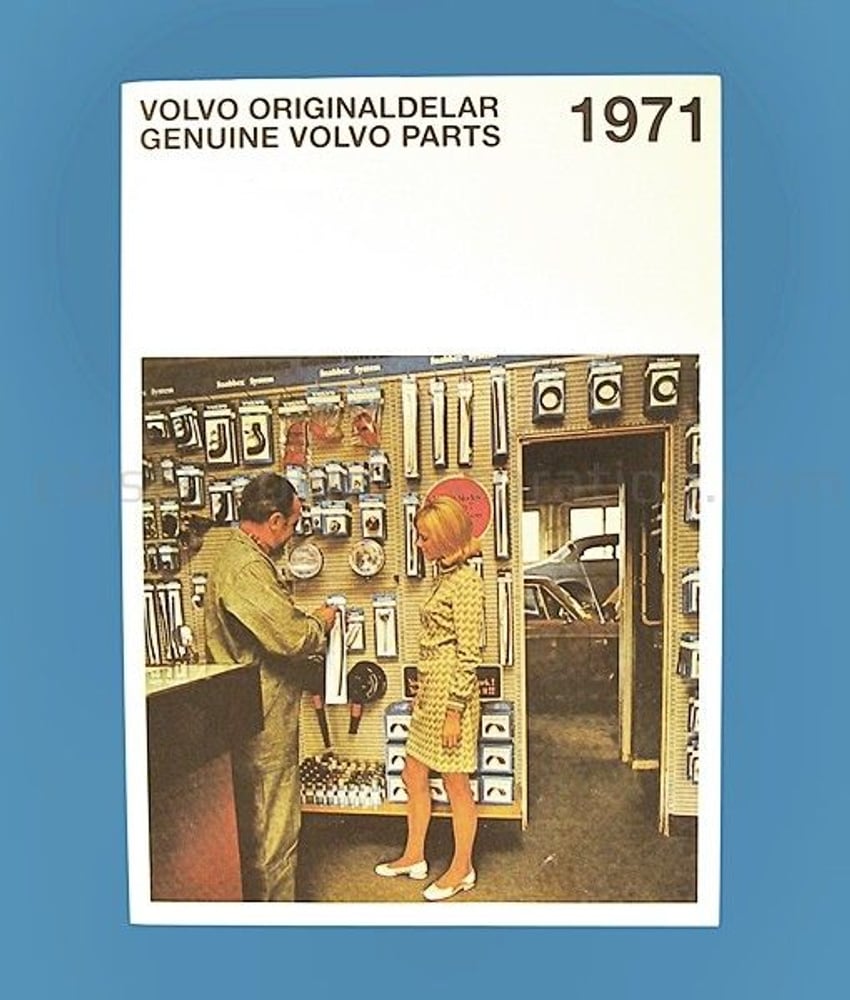 Spare parts catalog for Volvo PV544, Duett, Amazon, 140, 164 1962-71, Swedish — bild 2 av 2