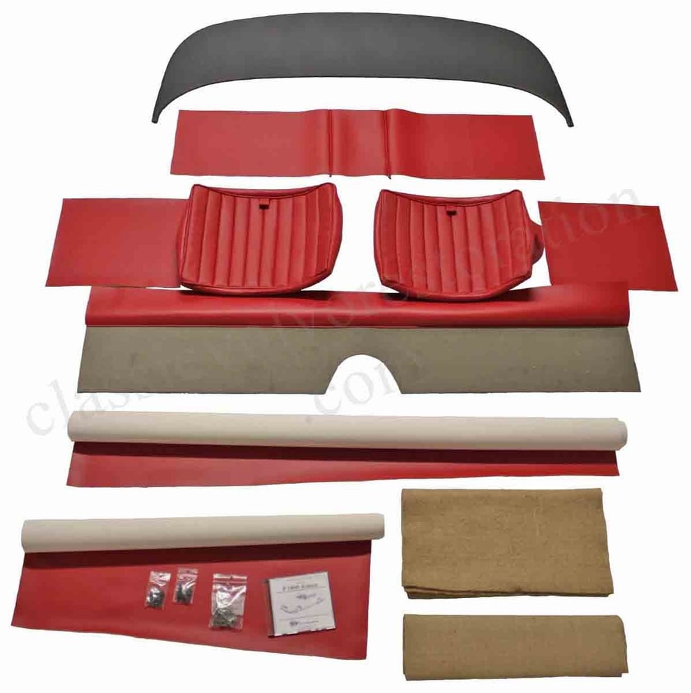 Upholstery Rear seat set for Volvo 1800 1961-62 red