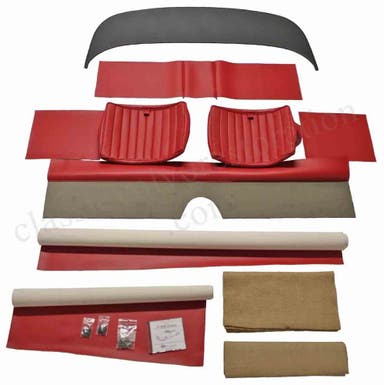 Upholstery Rear seat set for Volvo 1800 1961-62 red