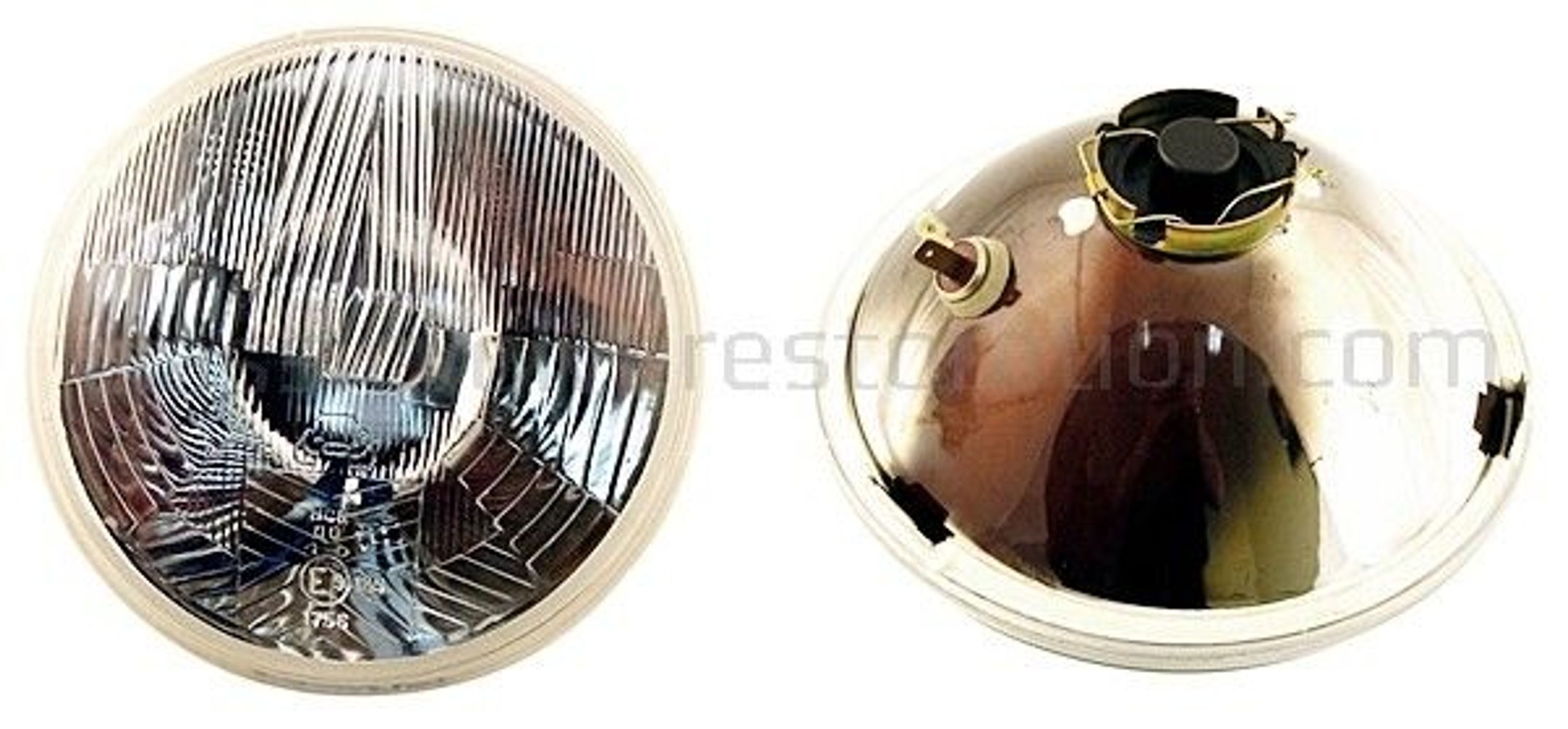 Headlight insert with parking light for H4 6V/12V 7" for Volvo Duett, 1961-66