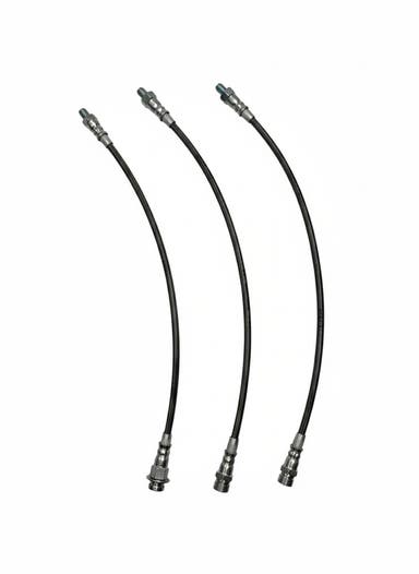 Brake hose set for Volvo Amazon B16, B18-, metal braided