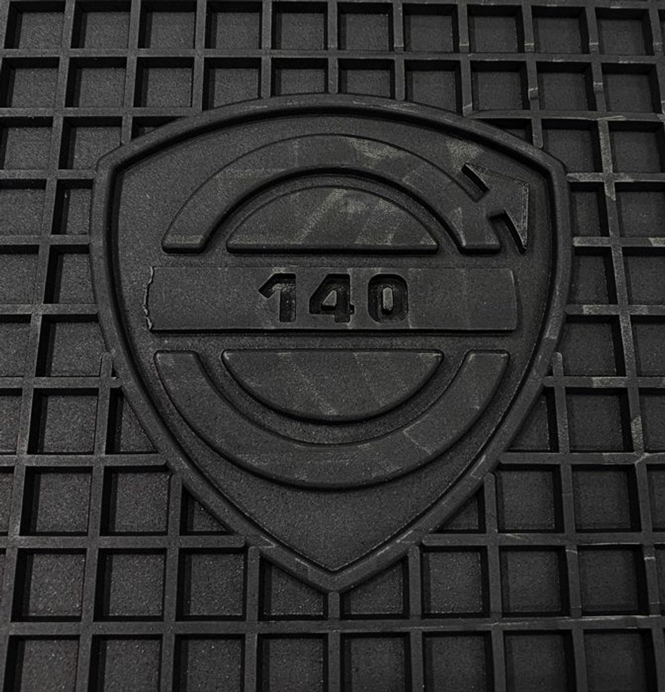 Mat set Accessories for Volvo 140 1972, black rubber — bild 2 av 2