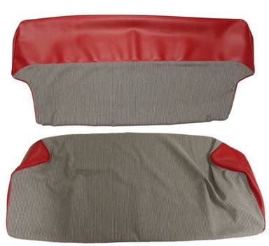 Upholstery Rear seat for Volvo Duett 1958-62 red/gray