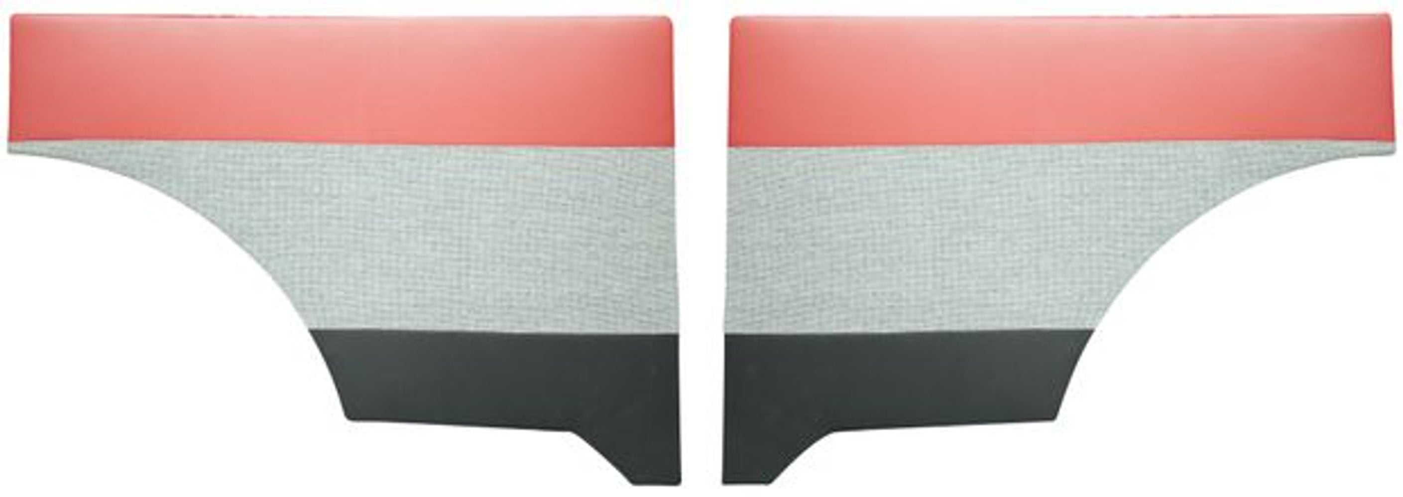 Panels Rear side for Volvo Duett 1958-60, red/black