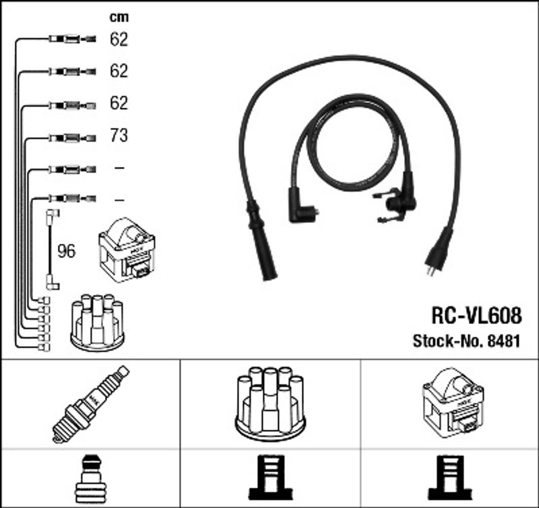 Ignition cable set Proparts — bild 2 av 2