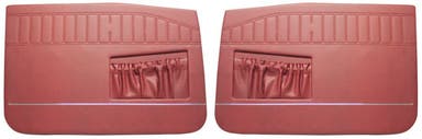 Front door panels for Volvo Amazon 4d, Amazon Kombi 1967-68, red
