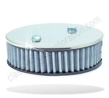 Air filter SU 2-bolt High Performance Stainless Low for Volvo B18