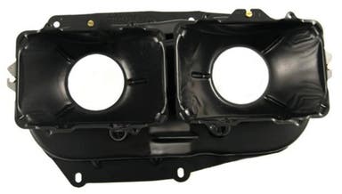 Headlight housing USA rectangular for Volvo 240, 260, 262, 240 1981-93, right