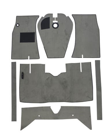 Carpet set for Volvo Amazon 1965-70 gray textile