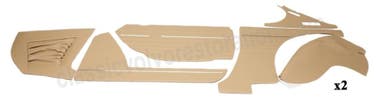 Panel kit for Volvo 1800E beige/brown