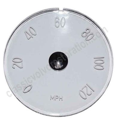 Speedometer glass for Volvo 1800, (MPH), 1961-69