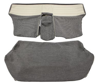 Upholstery Rear seat for Volvo Amazon 4d 1957-58 gray/black