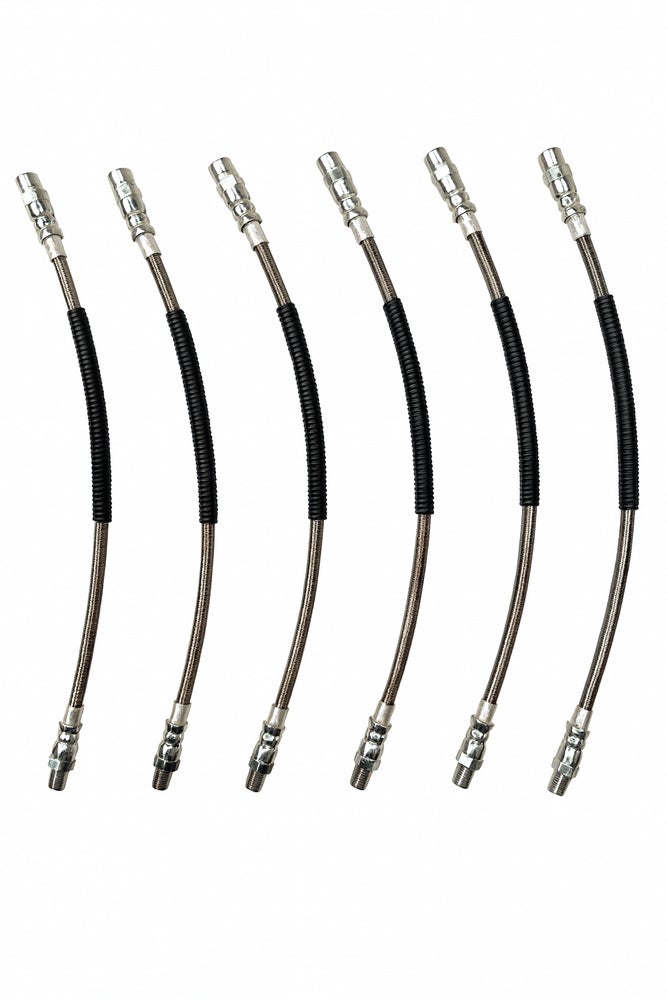 Brake hose set for Volvo 740, 760, 780, 940, 960, metal braided