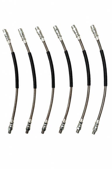 Brake hose set for Volvo 740, 760, 780, 940, 960, metal braided