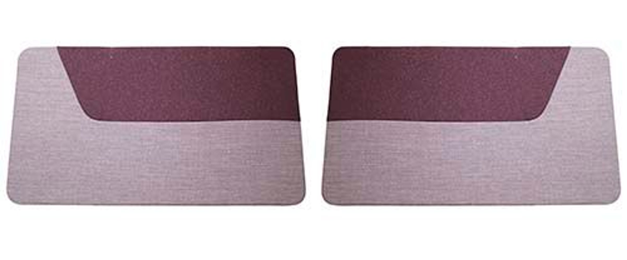 Door panels for Volvo PV444S-LS 1956-57, red/gray solid fabric