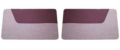 Door panels for Volvo PV444S-LS 1956-57, red/gray solid fabric