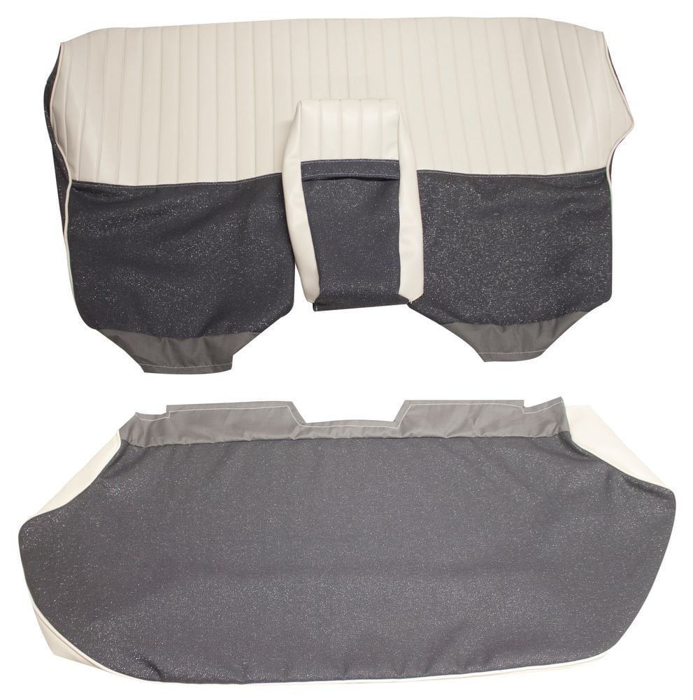 Rear seat upholstery for Volvo Amazon 4d 1959-60 blue/beige