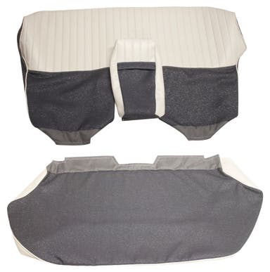 Rear seat upholstery for Volvo Amazon 4d 1959-60 blue/beige