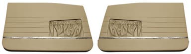 Door panels up to Volvo Amazon 4d, Amazon Kombi, 1962-63, nougat