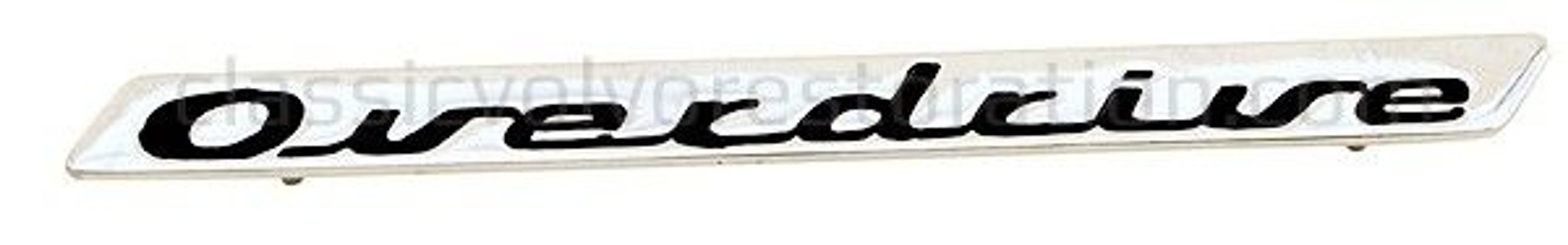 Emblem "Overdrive" for Volvo Amazon, 140, 164 luggage
