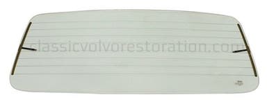 Rear window for Volvo Amazon Kombi, clear, electrically heated