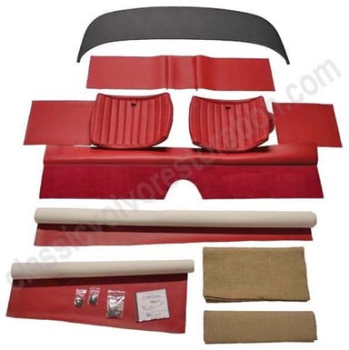 Upholstery Rear seat set for Volvo 1800 1963 red