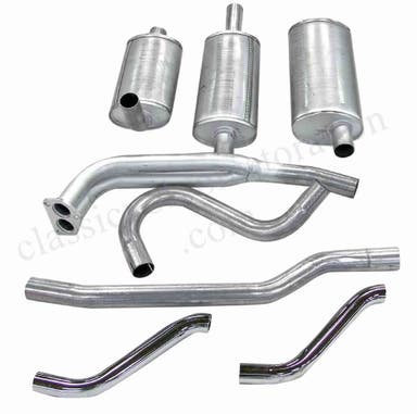Exhaust system for Volvo 1800E, 1970-72