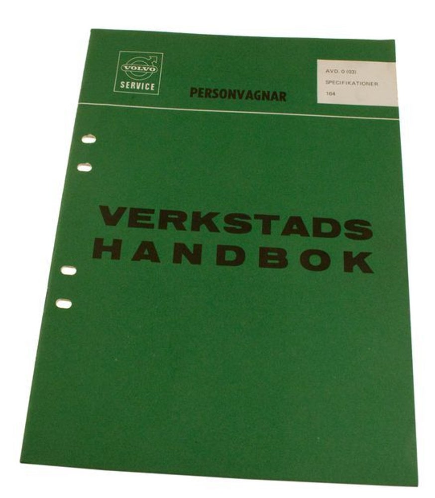 Workshop manual Specifications Volvo 164 Swedish