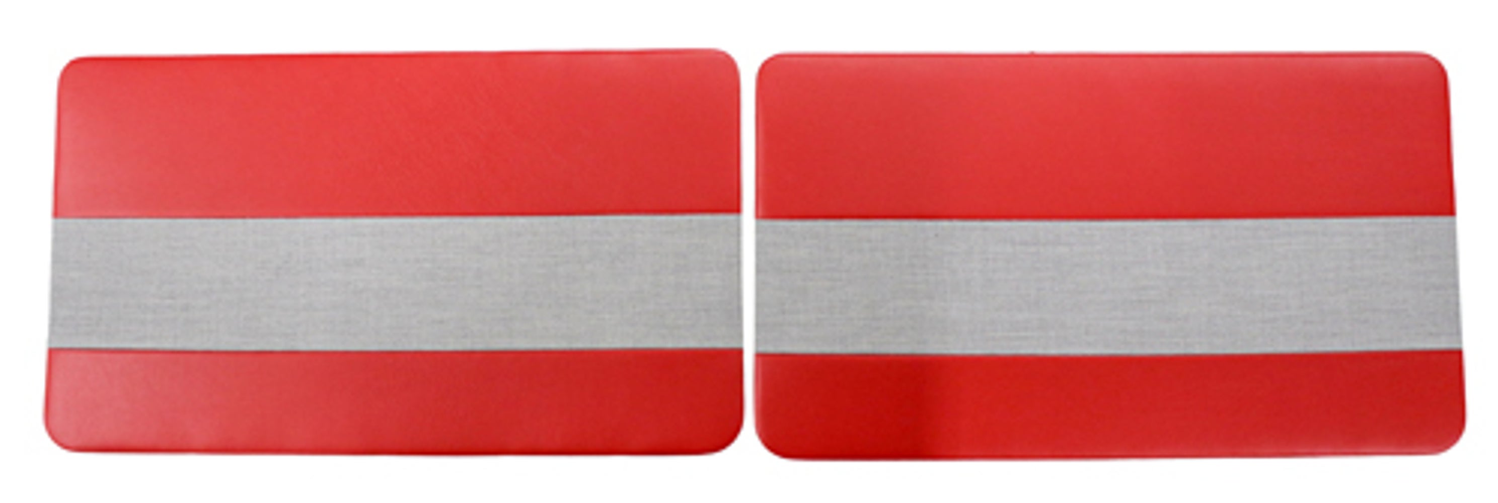 Door panels for Volvo PV544A 1958-60, Favorit red/gray