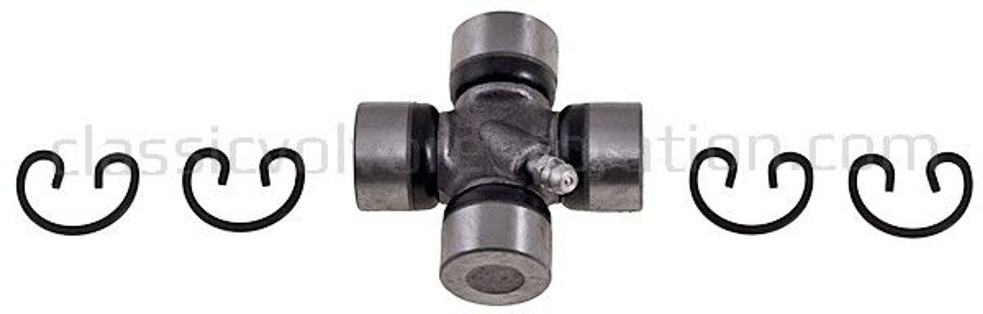 Universal joint with grease nipple (shaft 44.5 mm) for Volvo PV444, PV544, Amazon, 1800, 140, 240, 740