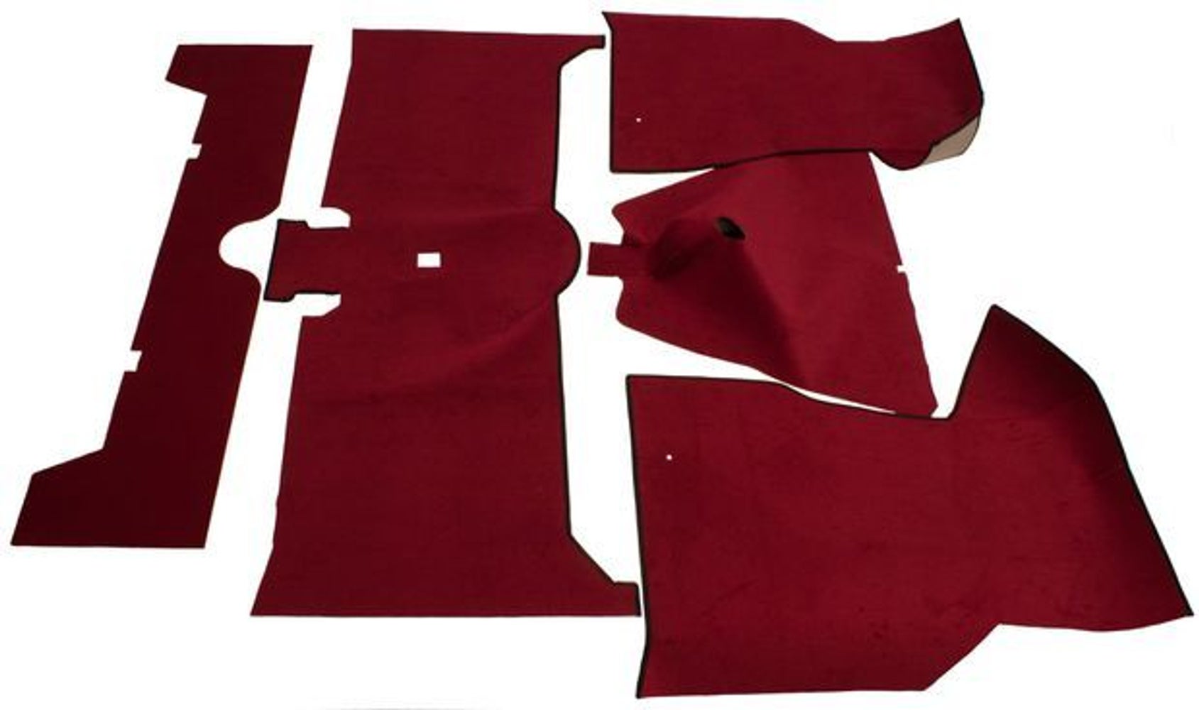 Carpet set for Volvo 140 1973-74, red textile