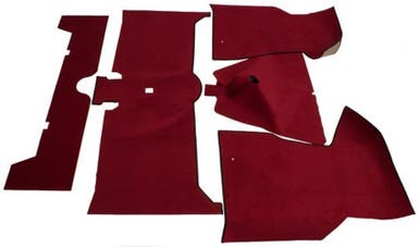 Carpet set for Volvo 140 1973-74, red textile