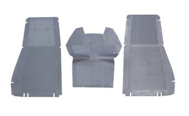 Front mat set for Volvo PV544, Duett 1958-68, grey rubber