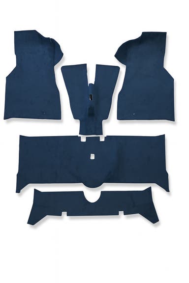 Carpet set for Volvo 140 1973-74, blue textile