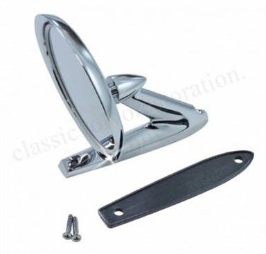 Rearview mirror door universal chrome