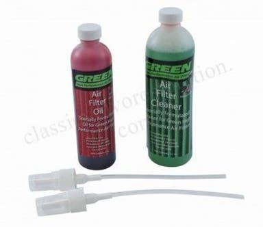 Air filter cleaning kit dark red