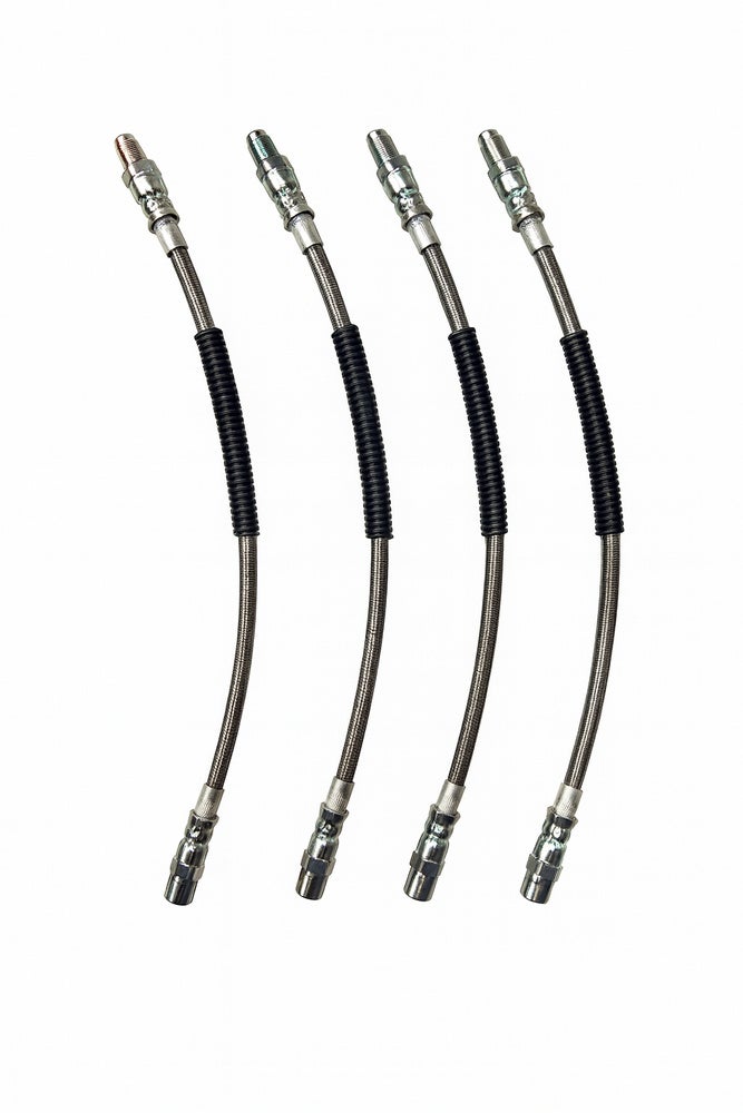 Brake hose set for Volvo 740, 760, 780, 940, 960, metal braided