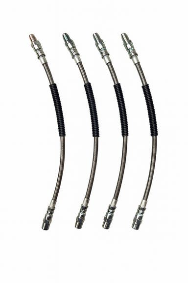 Brake hose set for Volvo 740, 760, 780, 940, 960, metal braided