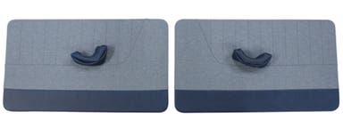 Door panels for Volvo PV444KS 1955-57, gray/blue
