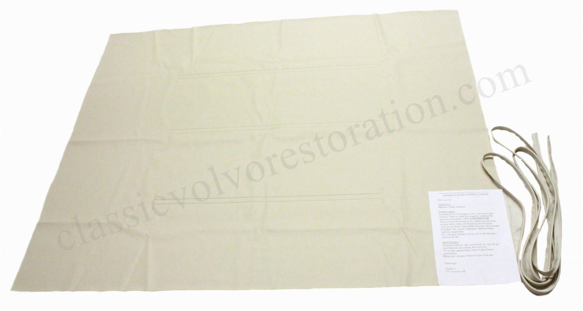 Headlining for Volvo 1800S, 1800E 1964-72, unperforated vinyl