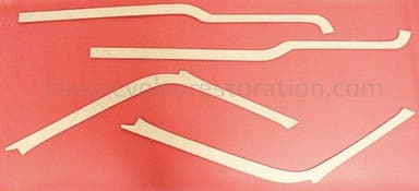 Panel set B-pillar/above door for Volvo Duett 1958-62 red
