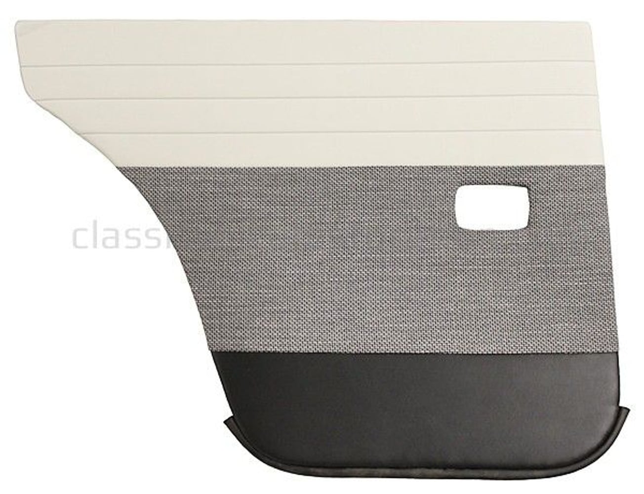 Rear door panels for Volvo Amazon 4d 1957-58, gray/black — bild 3 av 3